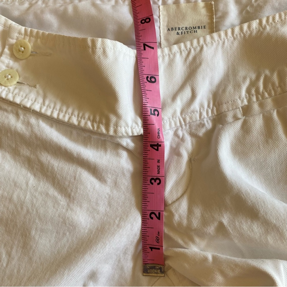 Y2K Abercrombie & Fitch low rise flare leg white jeans - Picture 8 of 14